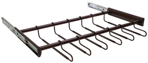 Häfele 805.58.435 TAG - 24 Hanger Pants Rack Pull-out, Synergy Collection, 30" Length, With Full Extension Slide, Black