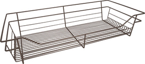 Häfele 547.41.758 Wire Closet Basket, with Full Extension Slides, White, 16" x 29" x 17", with white 16" slides