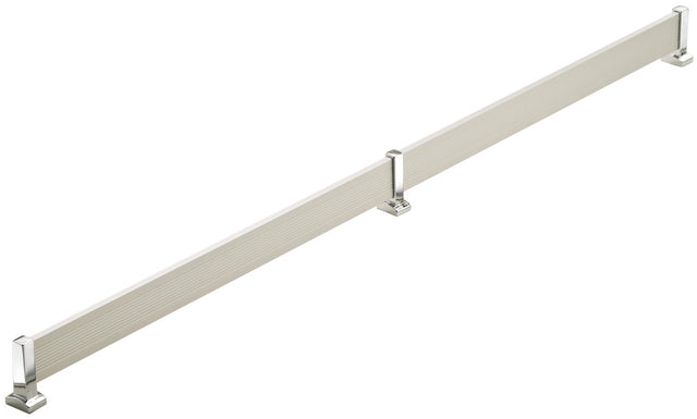 Häfele 547.52.424 TAG - Shoe Fence Set, Synergy Elite Collection, Matte aluminum, chrome post, length 29"