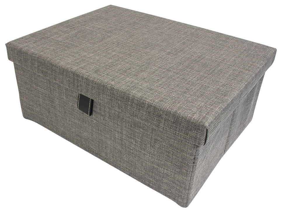 Häfele 807.77.460 TAG - Storage Box, ENGAGE, Slate fabric, 15"