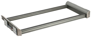 Häfele 807.81.002 TAG - Pant Organizer, ENGAGE, Matte aluminum, 30", 24 hangers