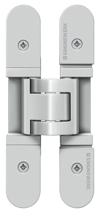 Häfele 924.19.036 TECTUS - Concealed Hinge, TE 527 3D, for flush doors up to 100 kg, 3D adjustable, size 155 mm, satin nickel look, SW 125