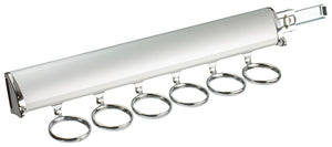 Häfele 807.67.223 TAG - Scarf Rack, Synergy Elite Collection, 6 Hook, 13 7/8", With full extension slide, Polished chrome