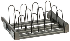 Häfele 807.77.573 TAG - Pull-Out Shoe Organizer, ENGAGE, Black, 30"