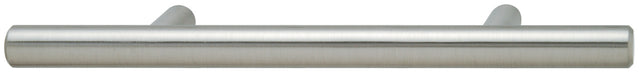 Häfele 101.20.752 Bar Pull, Ø (1/2") 12 mm, Elemental, Steel, Stainless steel look, 108 mm (4 1/4") CTC