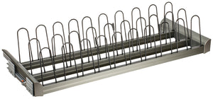 Häfele 807.77.671 TAG - Pull-Out Shoe Organizer, ENGAGE, Matte nickel, 18"