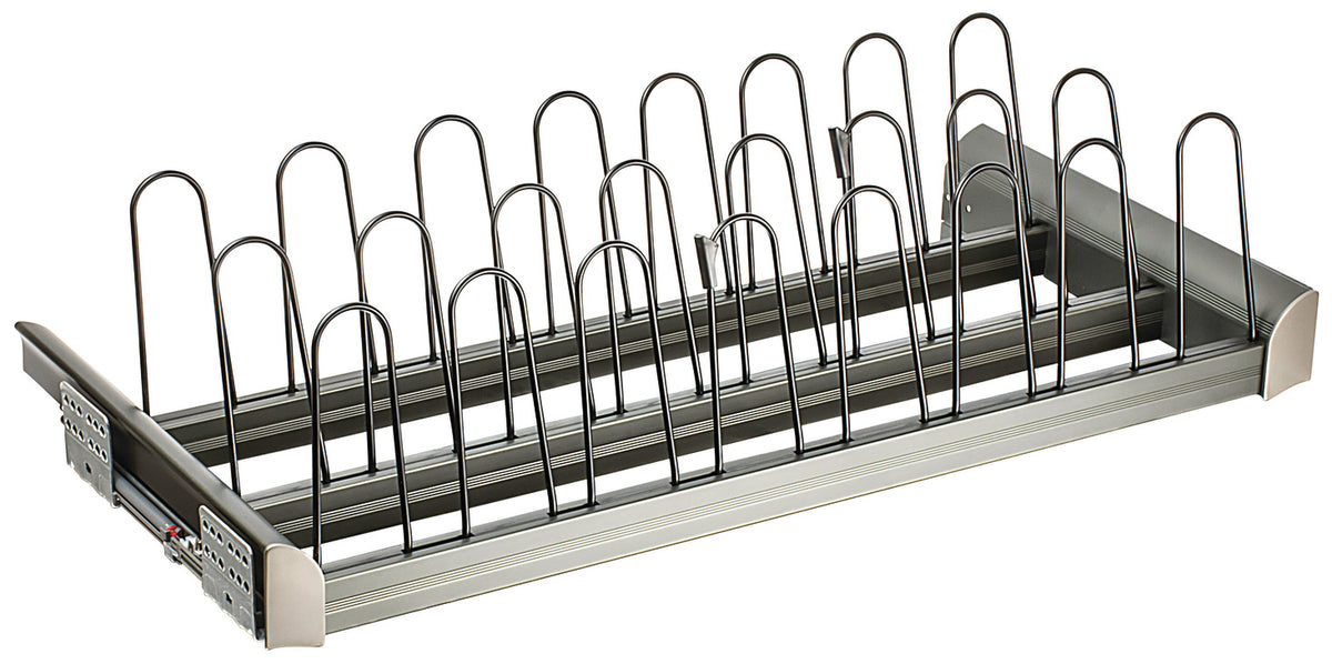 Häfele 807.77.973 TAG - Pull-Out Shoe Organizer, ENGAGE, Matte gold, 30"