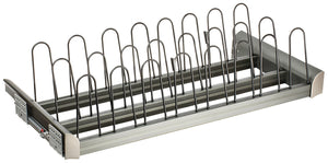 Häfele 807.77.674 TAG - Pull-Out Shoe Organizer, ENGAGE, Matte nickel, 36"