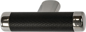 Häfele 133.50.708 Amerock - T-Knob, Esquire, Zinc & Stainless Steel, polished nickel & gunmetal