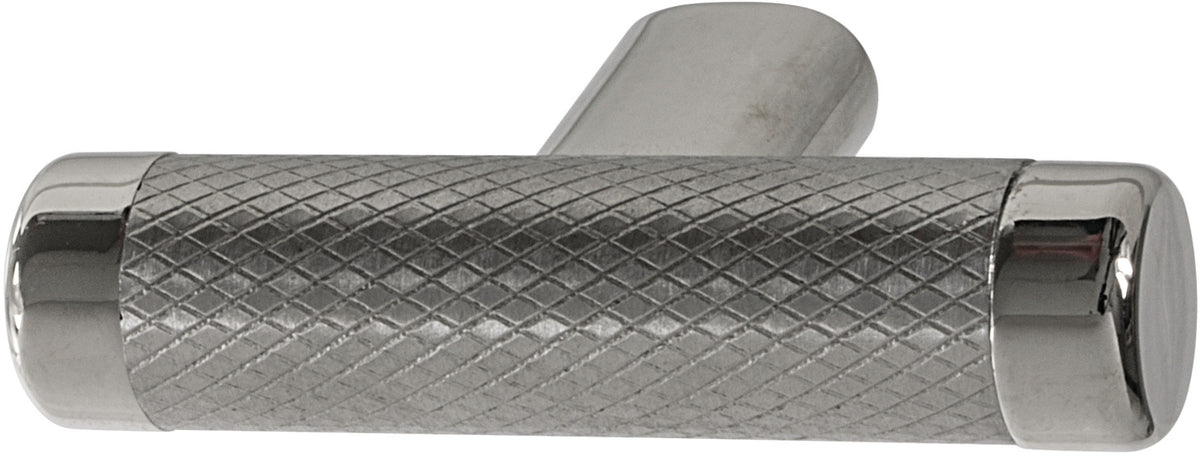 Häfele 133.50.710 Amerock - T-Knob, Esquire, Zinc & Stainless Steel, satin nickel & oil-rubbed bronze