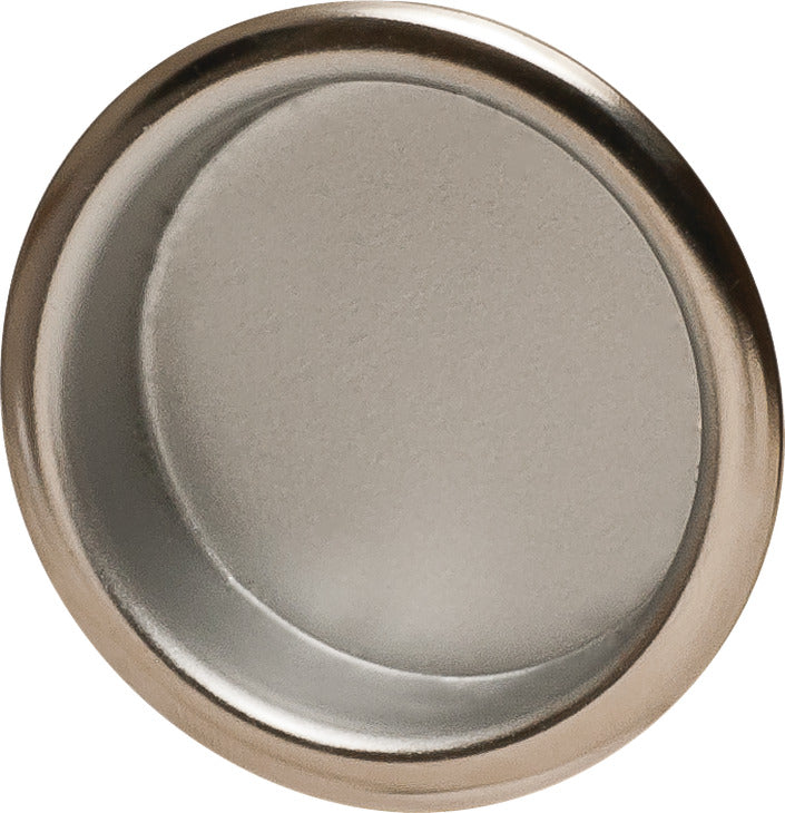 Häfele 153.20.715 Mortise Pull, Polished Nickel & Matte Chrome, Steel, Ø30 mm (1 3/16")