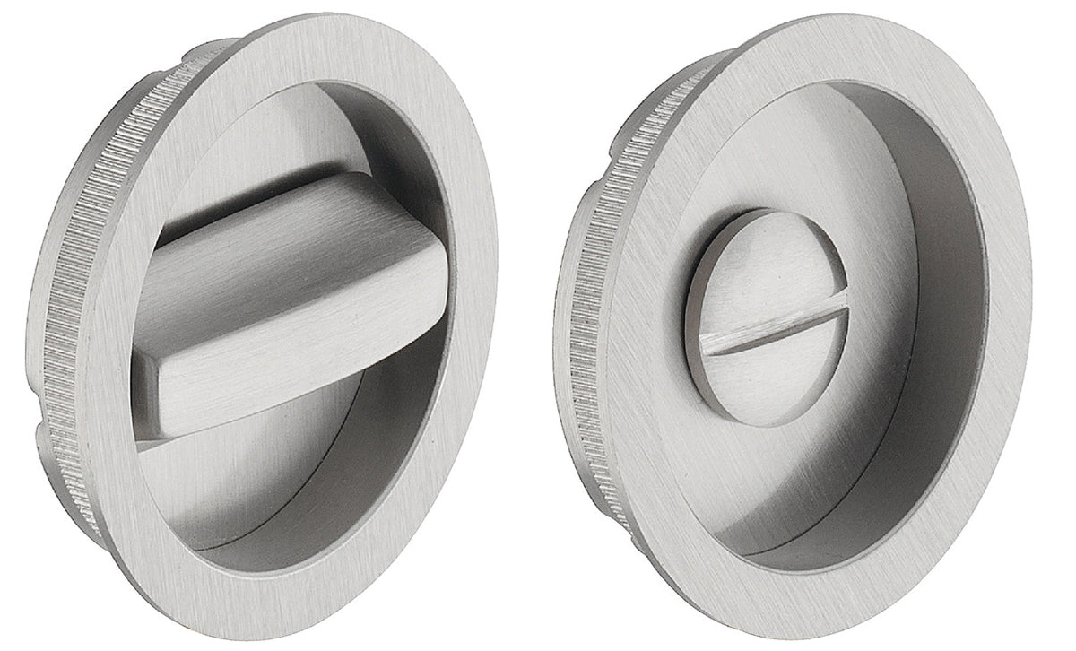 Häfele 911.26.084 Mortise Locks, Oval, Backset A= 50 mm (1 31/32"), Forend width 16 mm, for residential areas, for wooden sliding doors, Matt Nickel