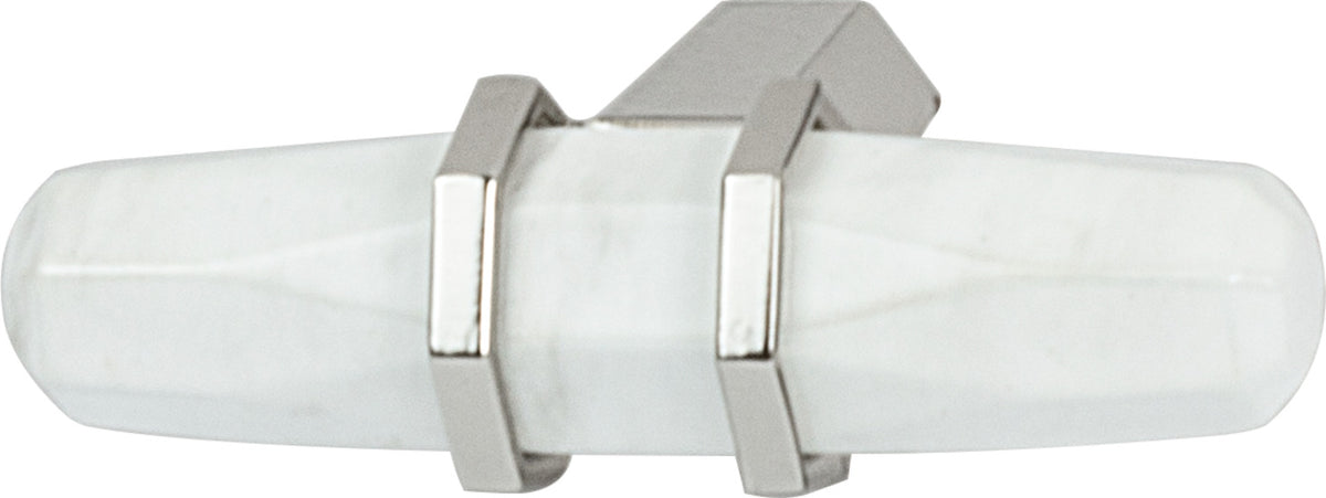 Häfele 133.53.034 T-Knob, Carrione, Zinc, Marbleized white/oil-rubbed bronze