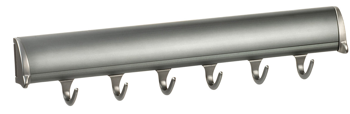 Häfele 807.67.913 TAG - Belt Rack, Synergy Elite Collection, 6 Hook, 13 7/8", With full extension slide, Matte gold