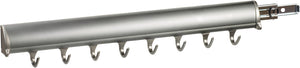 Häfele 807.67.215 TAG - Belt Rack, Synergy Elite Collection, 8 Hook, 17 15/16", With full extension slide, Polished chrome, with chrome hooks and end caps