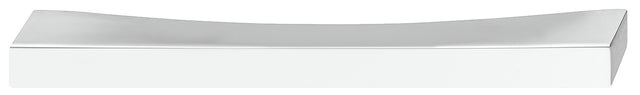 Häfele 155.01.992 Pull, Zurich, Finger pull handle, zinc alloy, Polished chrome plated, hole spacing: 64 mm (2 1/2")