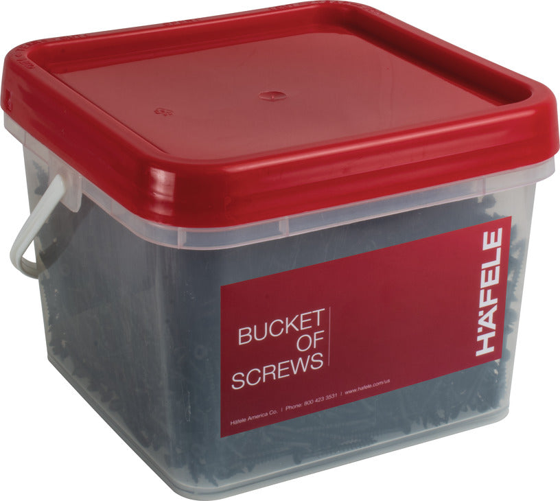 Häfele 010.23.181 Zip-R Screw, Flat Countersunk Head, #2 Phillips Drive, Type 17, #8 x 1 1/2", Partial, Zinc; alternative for 010.21.969