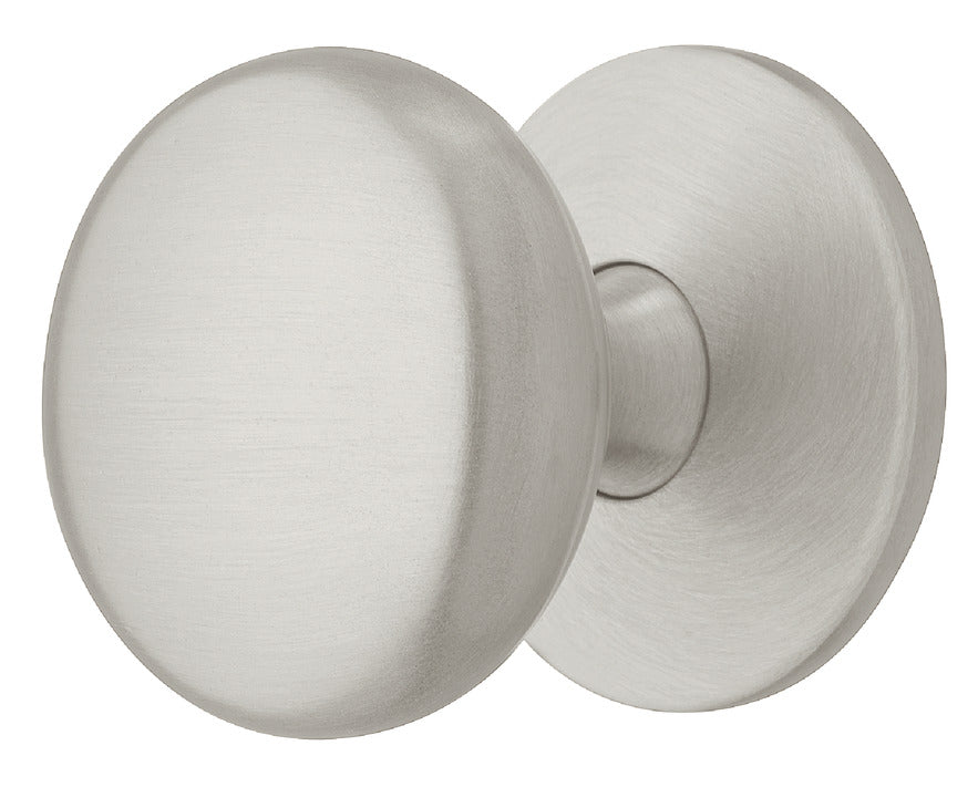 Häfele 155.02.250 Knob, Mulberry, Brass, Brushed nickel plated, dim. 32 x 36 mm (1 1/4" x 1 7/16")