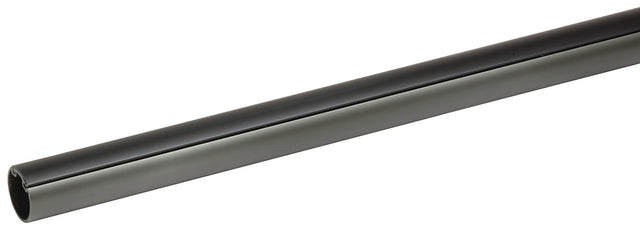 Häfele 801.42.358 TAG - Round Closet Rod with Supports, Synergy Elite Collection, Clear protective insert, Slate, 35 3/4"