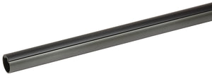 Häfele 801.42.356 TAG - Round Closet Rod with Supports, Synergy Elite Collection, Clear protective insert, Slate, 23 3/4"