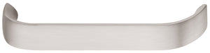 Häfele 155.02.025 Pull, Contemporary, Aluminum, 128 mm (5 1/16") CTC, brushed nickel plated,