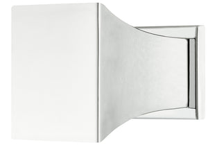 Häfele 110.35.390 Knob, Arco, with Backplate, Zinc Alloy, (1 3/16" x 1 3/16") 30 x 30 mm, Polished chrome