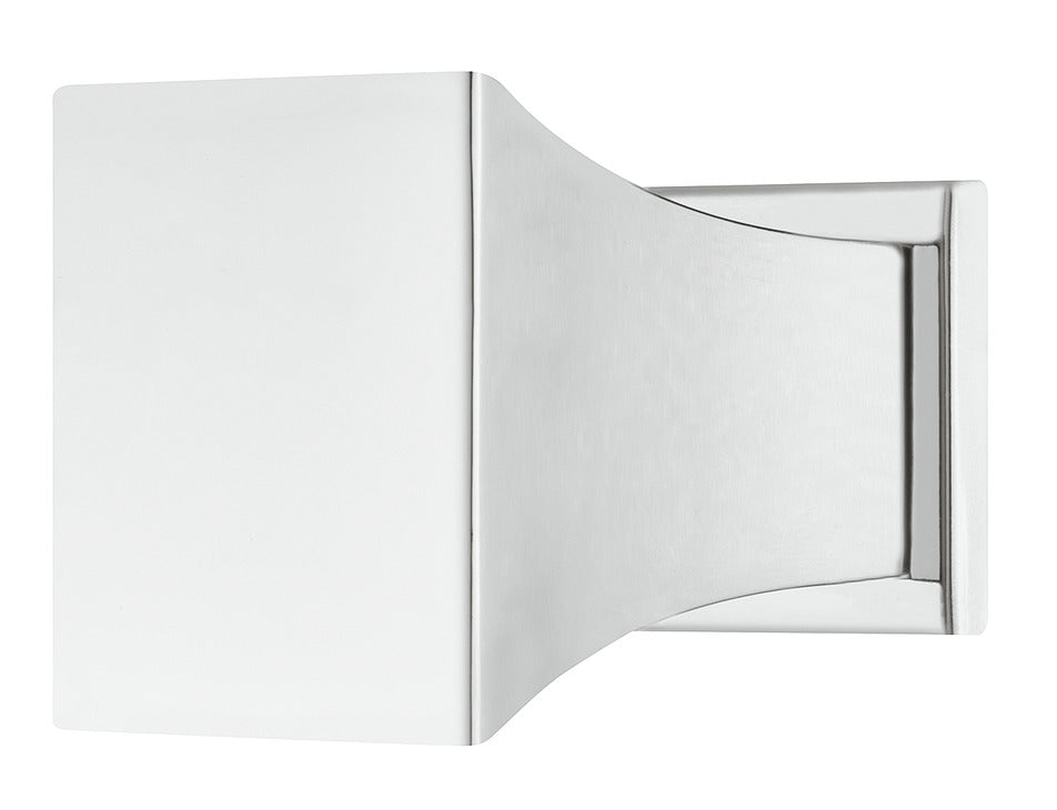 Häfele 110.35.390 Knob, Arco, with Backplate, Zinc Alloy, (1 3/16" x 1 3/16") 30 x 30 mm, Polished chrome