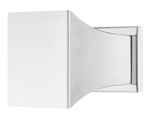 Häfele 110.35.390 Knob, Arco, with Backplate, Zinc Alloy, (1 3/16" x 1 3/16") 30 x 30 mm, Polished chrome