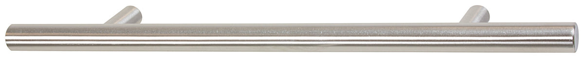 Häfele 100.45.124 Bar Pull, Hollow, Matte Stainless Steel, 224 mm (8 13/16") CTC