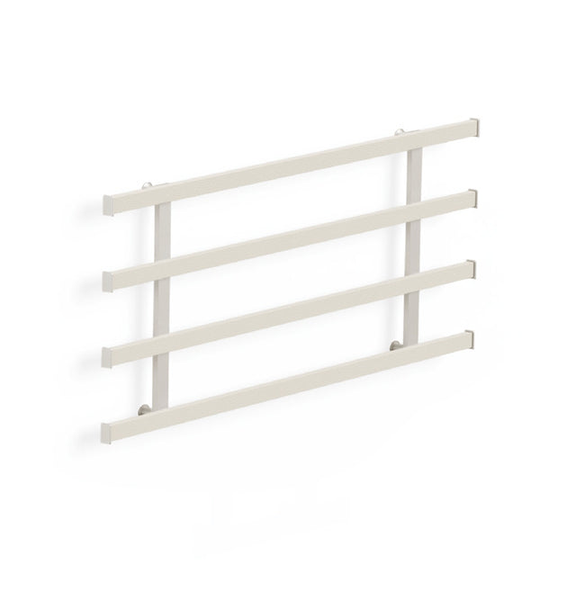 Häfele 807.73.612 TAG - Frame Kit, Quartet Symphony Wall Mount System, Width: 47", matte aluminum, oyster leather, anodized