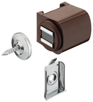 Häfele 246.09.130 Magnetic Catch, 3-4 kg Holding Power, for wooden doors, Brown