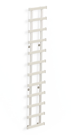 Häfele 807.66.307 TAG - Frame Kit, Dodeca Symphony Wall Mount System, Width: 35", matte aluminum, pewter leather, powder-coated