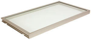 Häfele 807.76.338 TAG - Shelf, Illuminated Glass Shelf, Powder-coated black; 36" width; 13 3/4" depth; Warm white to cool white