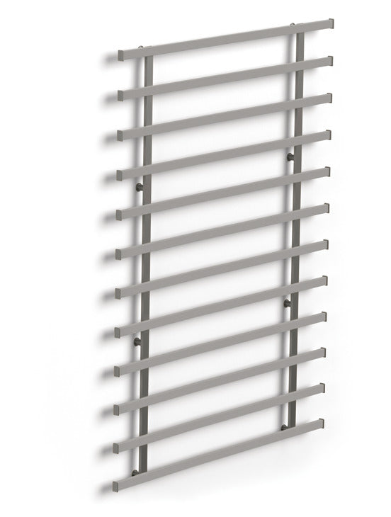 Häfele 807.66.310 TAG - Frame Kit, Dodeca Symphony Wall Mount System, Width: 23", matte aluminum, oyster leather, powder-coated