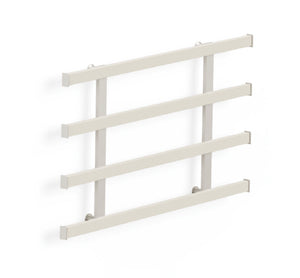 Häfele 807.73.830 TAG - Frame Kit, Quartet Symphony Wall Mount System, Width: 13 1/2", matte gold, pewter leather, anodized