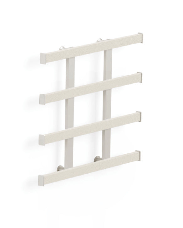 Häfele 807.19.512 TAG - Frame Kit, Quartet Symphony Wall Mount System, Width: 13 1/2", matte gold, pewter leather, powder-coated