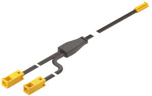 Häfele 833.95.874 Y Distributor, Häfele Lighting 2-way, Monochrome, 12V, 1 male, 2 female, Length: 400 mm (15 3/4"), Max 60W