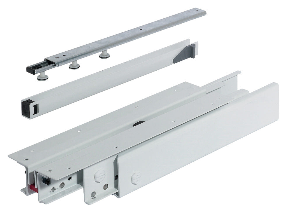 Häfele 421.50.821 Top/Bottom Mounted Cabinet Slide, FR 777A, Full Extension, 440 lbs Weight Capacity, (17 3/4") 450 mm installed length