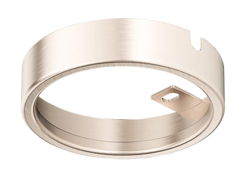 Häfele 833.72.528 Housing for LED Light, Optional, for Häfele Loox LED 2094/3094, Round, Stainless steel colored, nickel plated