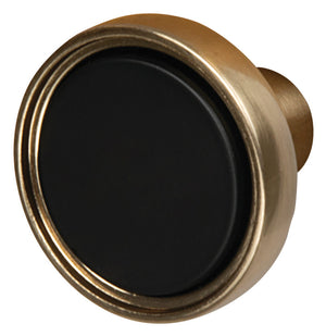 Häfele 133.53.351 Knob, Mergence, Zinc, Matte black/champagne bronze