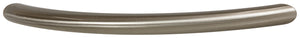 Häfele 117.64.636 Bow Pull, Crescent, Steel, Matte stainless, 160 mm (6 5/16") CTC, M4 thread