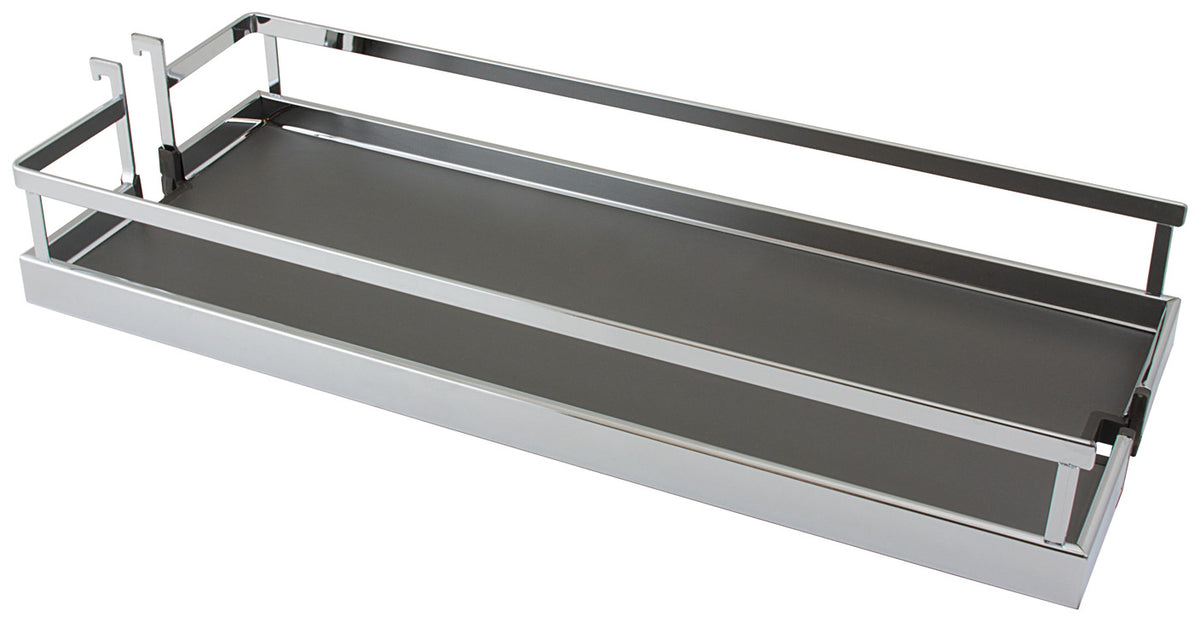 Häfele 546.63.160 Tray Set, for Dispensa Pantry or Dispensa BPO, Arena Style, Chrome/Maple, width 4", 2 trays