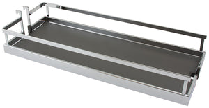 Häfele 546.63.212 Tray Set, for Dispensa Pantry or Dispensa BPO, Arena Style, Chrome/white, width 8", 2 trays
