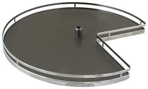 Häfele 543.34.964 Three Quarter Shelf Set, for Center Pole Mount Susan, Arena Plus, Anthracite/Anthracite, Ø32"