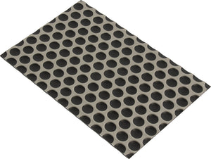 Häfele 547.91.350 Under Sink Mat, Polystyrene, W x D: 45 1/4" x 24 5/8", Black/Stainless