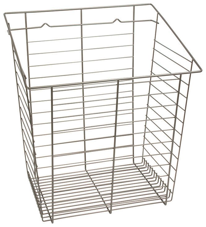 Häfele 547.42.732 Wire Laundry Hamper, Slanted Hook-On, 23" width, 13 7/16" depth, white
