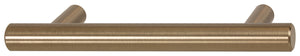 Häfele 155.00.696 Bar Pull, Cosmopolitan, Steel, Matte chrome, 101 mm (4") CTC, M4 thread
