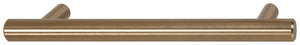 Häfele 155.02.415 Bar Pull, Cosmopolitan, Steel, Matte gold, 192 mm (7 9/16") CTC, M4 thread