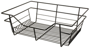 Häfele 547.38.658 Wire Closet Basket, with Full Extension Slides, Matte nickel, 16" x 17" x 17", with nickel-plated 16" slides
