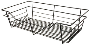 Häfele 547.41.258 Wire Closet Basket, with Full Extension Slides, Chrome-plated, 16" x 29" x 17", with zinc-plated 16" slides
